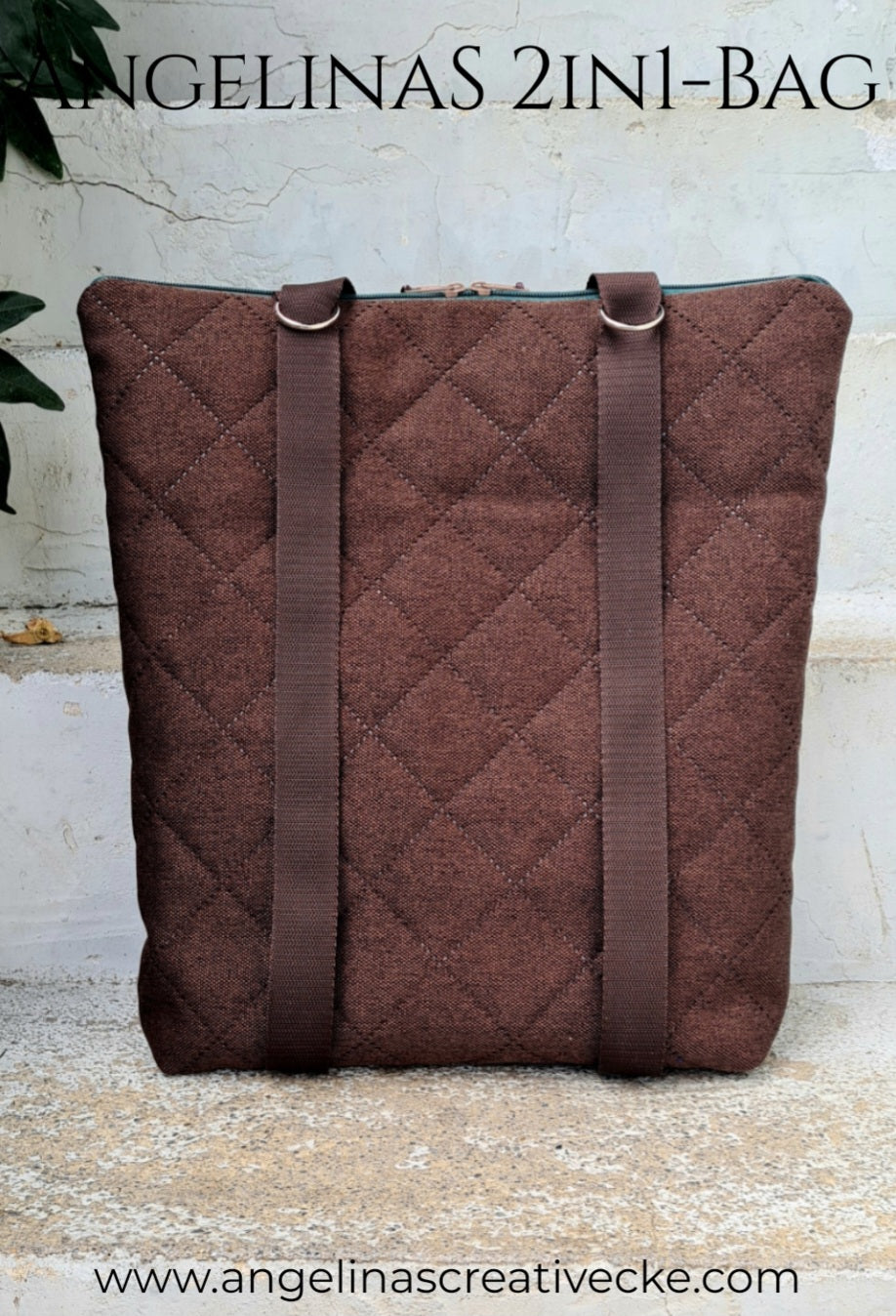 AngelinaS 2in1-Bag - Rucksack und Tasche in einem! Einzelstück!