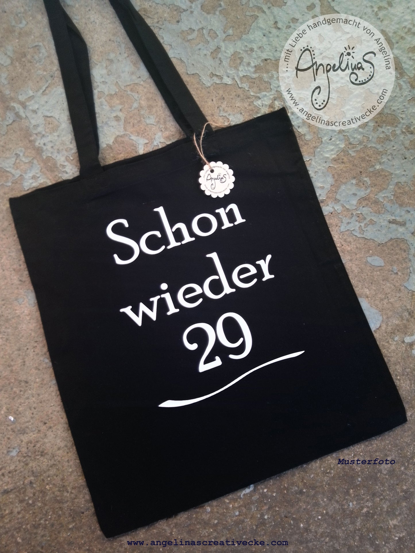 EinkaufsBeutel Geburtstag "Schon wieder 29" BaumwollBeutel