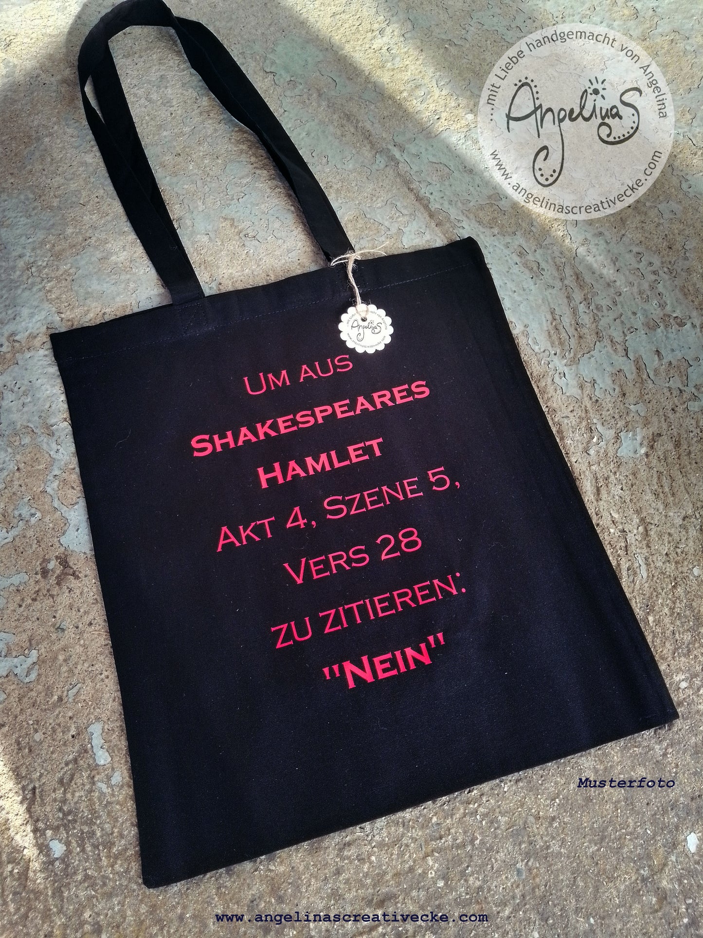 EinkaufsBeutel lustig "Shakespear" BaumwollBeutel