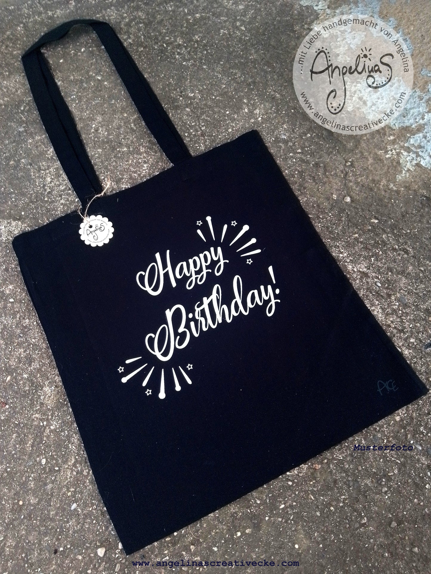 EinkaufsBeutel Geburtstag "Happy Birthday" BaumwollBeutel