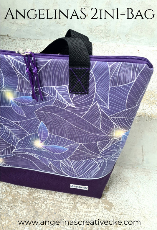 AngelinaS 2in1-Bag -  Rucksack und Tasche in einem! Einzelstück!