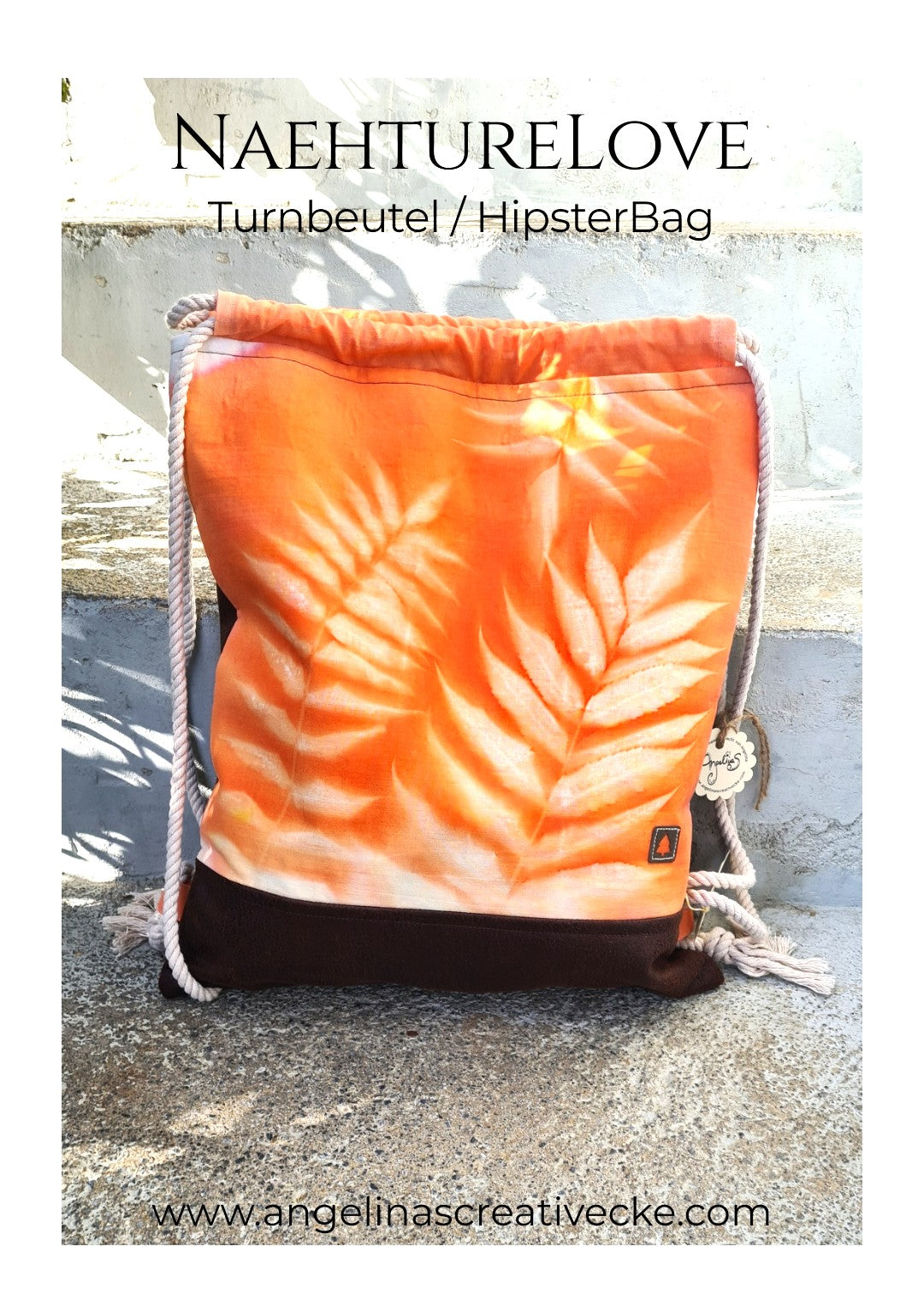 AngelinaS "Nähture Love Essigbaum" Turnbeutel / Hipsterbag