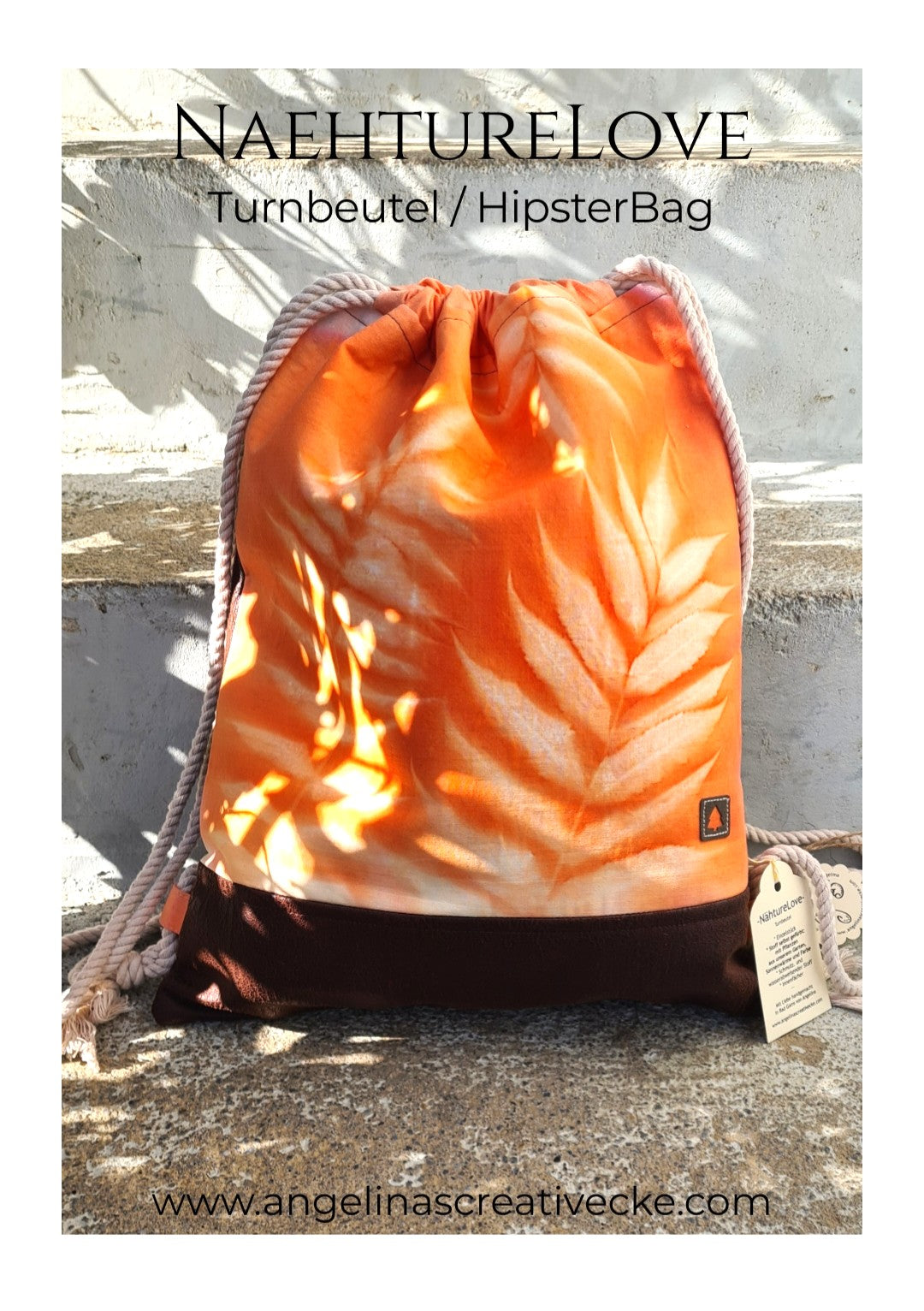 AngelinaS "Nähture Love Essigbaum" Turnbeutel / Hipsterbag