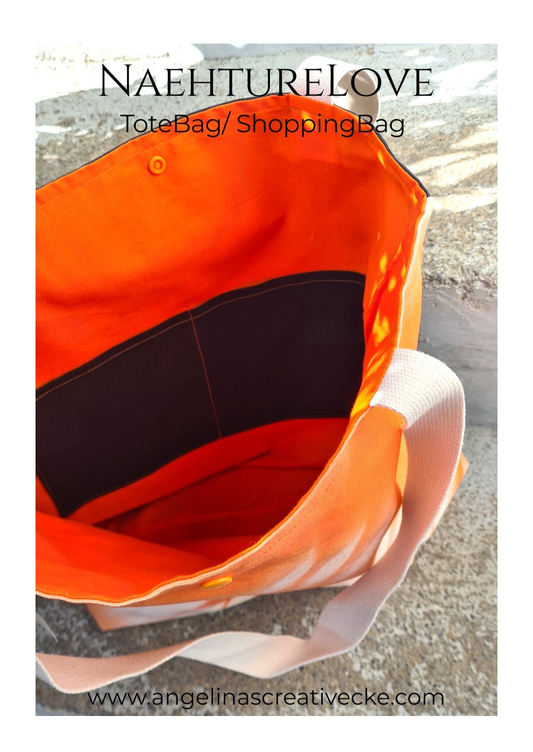 AngelinaS "Nähture Love Essigbaum" Shopper / Totebag