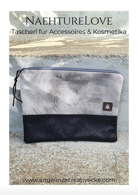 AngelinaS "Nähture Love Eibe" Kosmetiktascherl flach