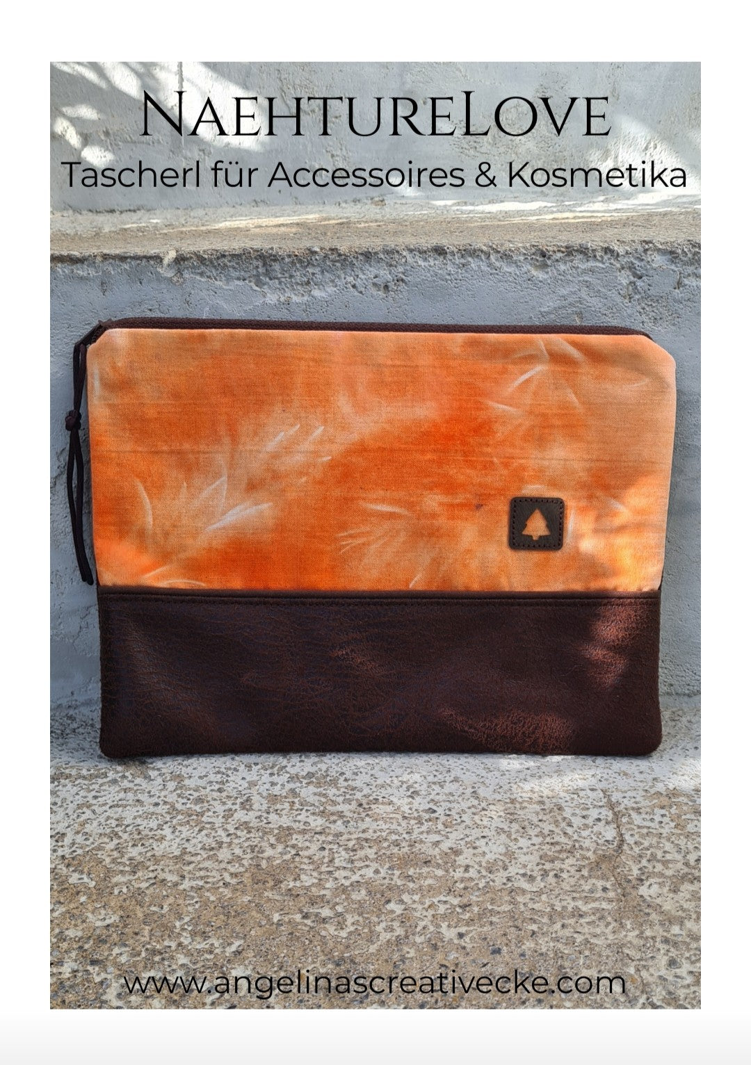 AngelinaS "Nähture Love Rosmarin" Kosmetiktascherl flach