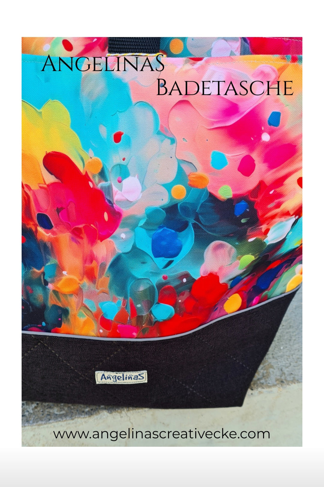 AngelinaS BadeTasche "Gute Laune" Einzelstück!