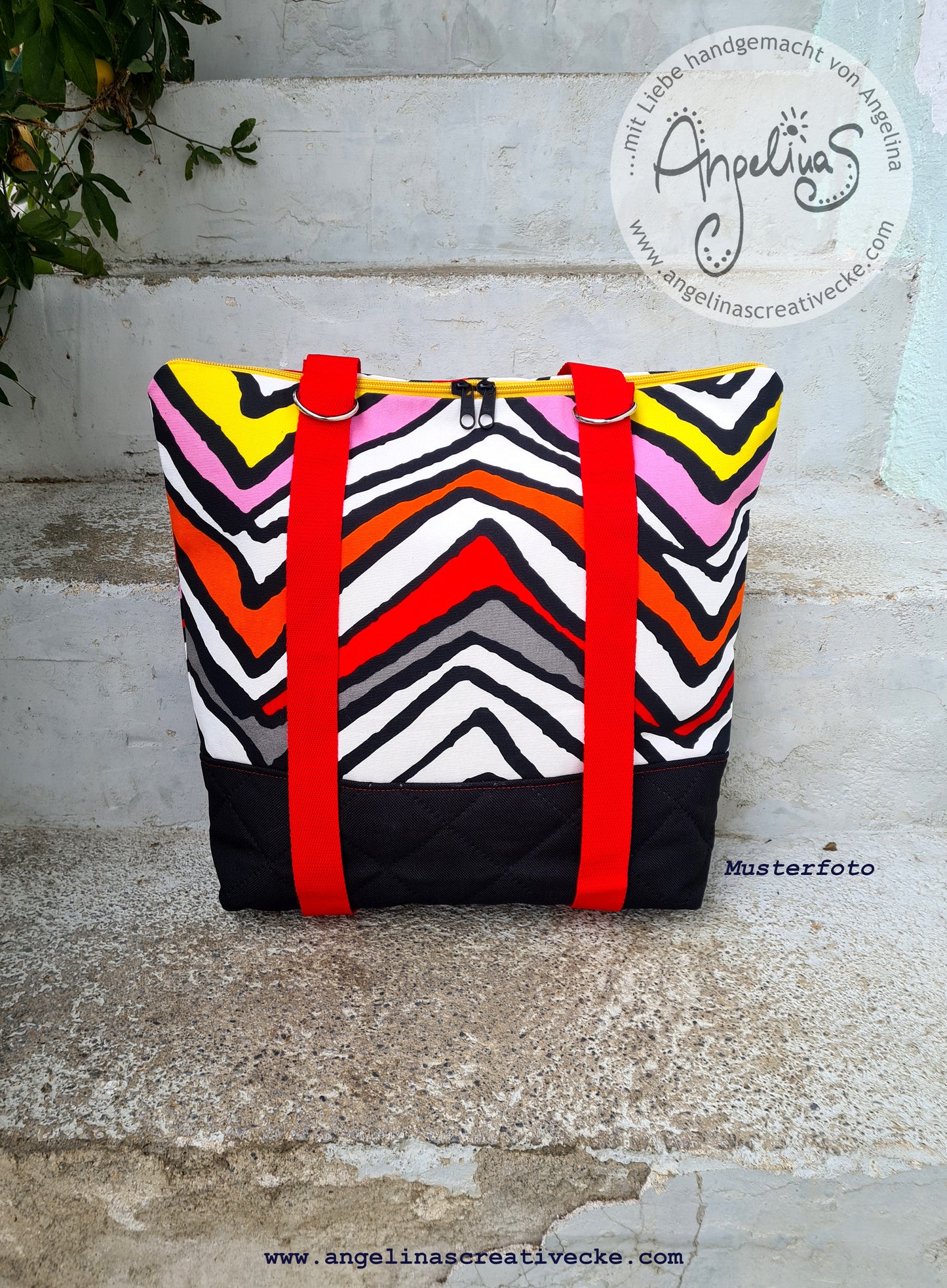 AngelinaS 2in1-Bag -  Rucksack und Tasche in einem! Einzelstück!