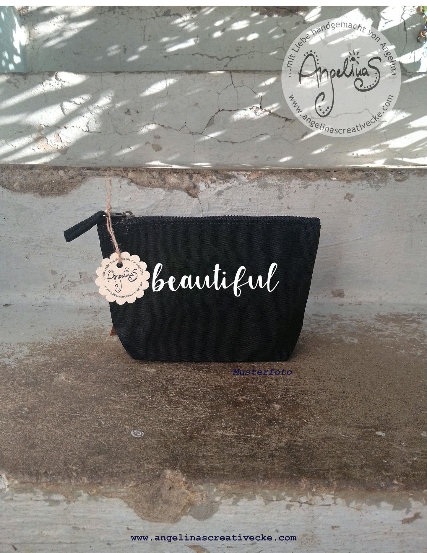 KosmetikTascherl "beautiful" BaumwollTasche