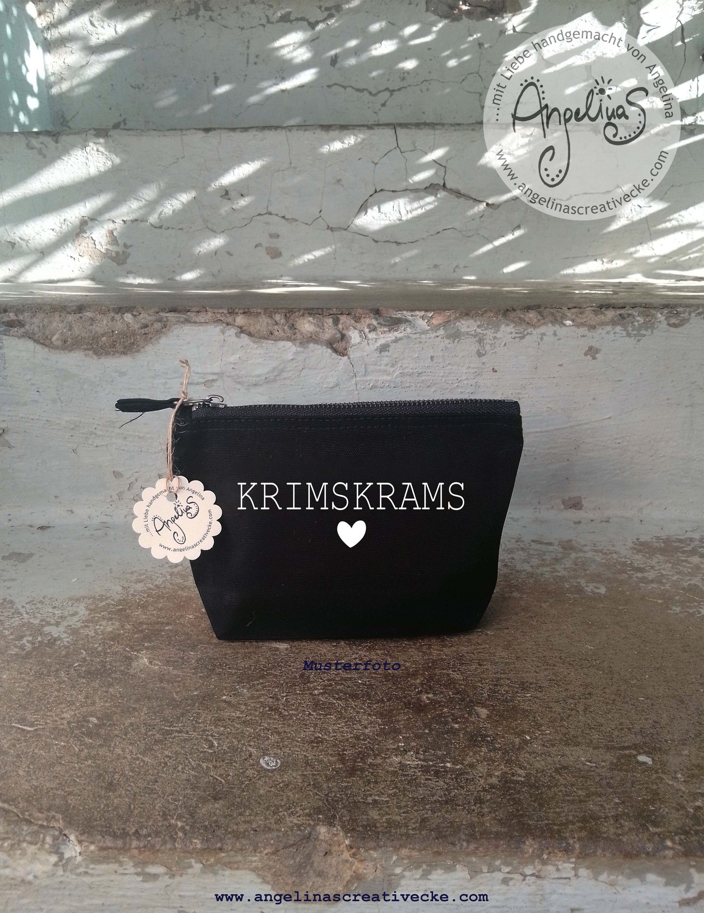 KosmetikTascherl "KrimsKrams" Nr. 2 BaumwollTasche