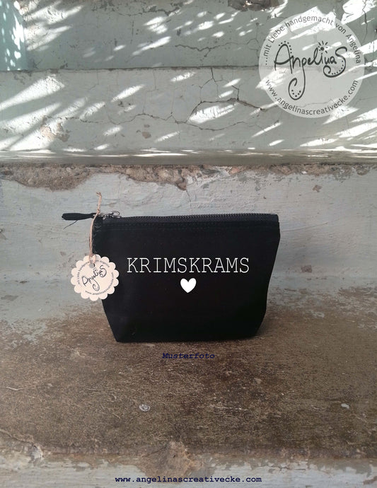 KosmetikTascherl "KrimsKrams" Nr. 2 BaumwollTasche