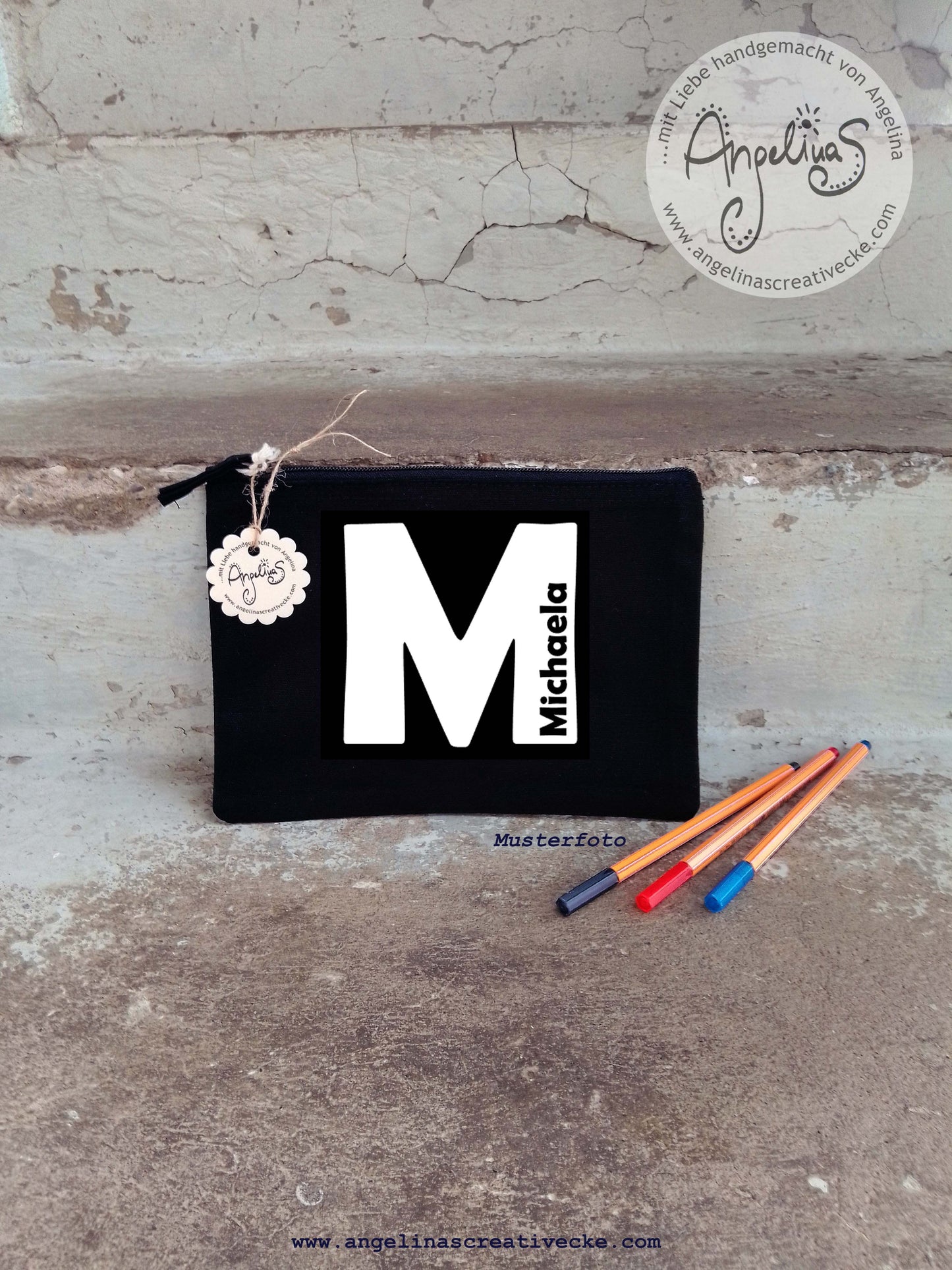 Tascherl flach für Accessoires "Michaela" Baumwolle
