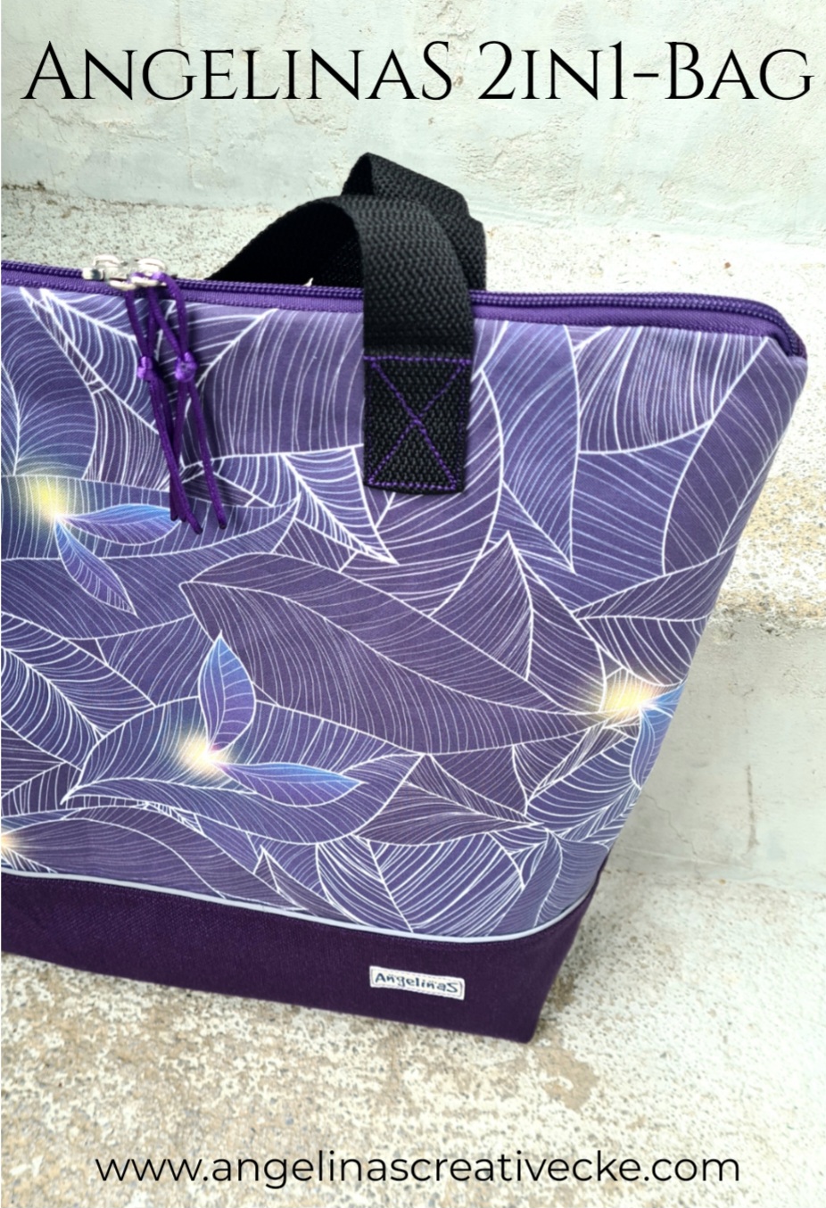 AngelinaS 2in1-Bag - Rucksack und Tasche in einem! Einzelstück! – Bild 5