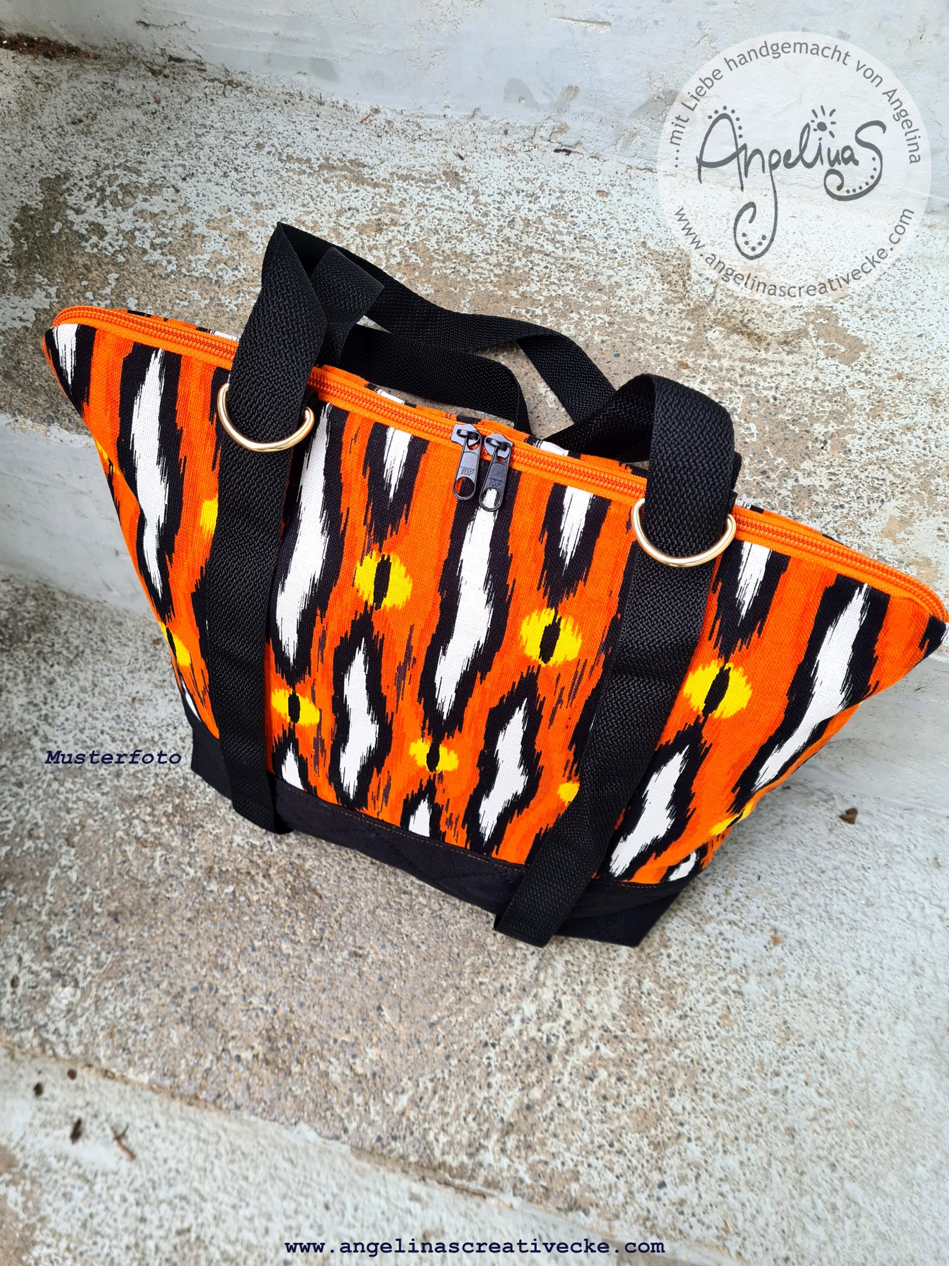 AngelinaS 2in1-Bag - Rucksack und Tasche in einem! Einzelstück! – Bild 2