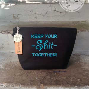 Kulturbeutel "keep your shit together" Bio-Baumwolle