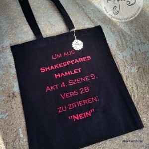 EinkaufsBeutel lustig "Shakespear"  BaumwollBeutel