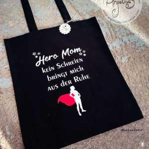 EinkaufsBeutel Mama "Hero Mum"  BaumwollBeutel