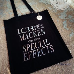 EinkaufsBeutel lustig "Ich habe keine Macken..."  BaumwollBeutel