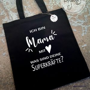 "Mama mit Herz"  BaumwollBeutel