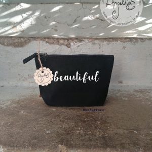 KosmetikTascherl "beautiful" BaumwollTasche